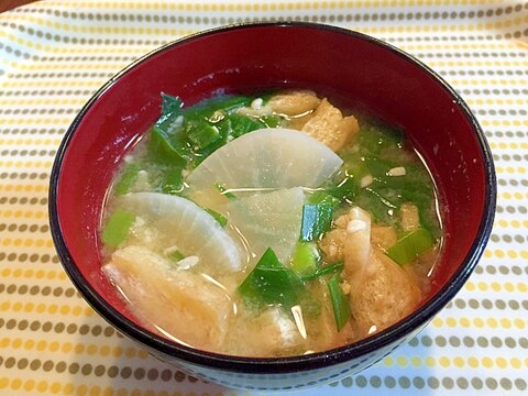 大根と揚げのお味噌汁